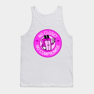 No Closet No Compromise - Cute Pink Cartoon Tank Top